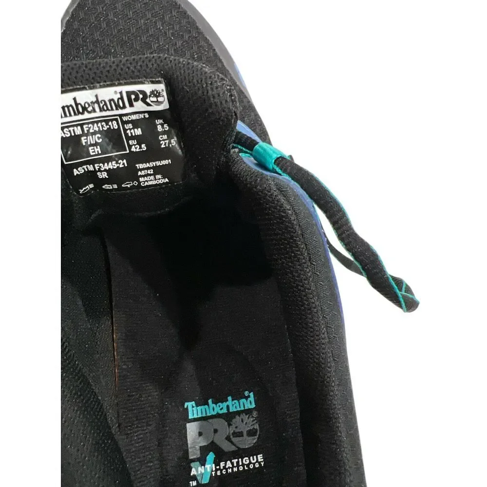 Timberland Pro Radius‎ Composite Safety Toe Black/Aqua Women's Size 11 M